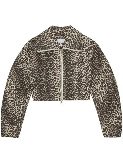 GANNI LEOPARD-PRINT JACKET