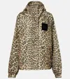 Ganni Leopard Raincoat Jacket In Multi