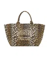 Ganni Oversized Canvas Tote Bag In Black