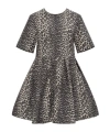 Ganni Leopard-print Minidress In Black