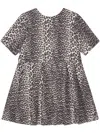Ganni Leopard-print Minidress In Neutrals
