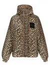 Ganni Leopard Raincoat Jacket In Animal Print