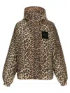 Ganni Leopard Raincoat Jacket In Multi