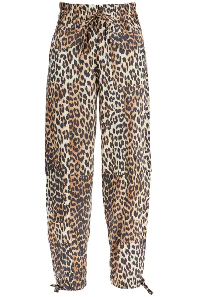 GANNI LEOPARD PRINT PANTS
