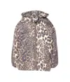 Ganni Leo Puffers Midi Style Down Jacket In Multicolour
