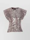 Ganni Leopard Blouse With Sequins