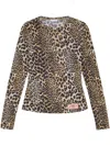 Ganni Oberteil Mit Leoparden-print