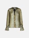 Ganni Leopard Print Viscose Shirt