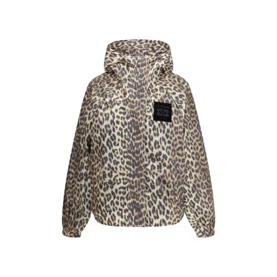 GANNI LEOPARD RAINCOAT JACKET