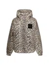 Ganni Leopard Raincoat Jacket In Animal Print