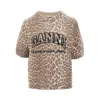 Ganni Leopard Recycled Wool Blend Sweater