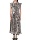 Ganni Long Dress Sequin Leo