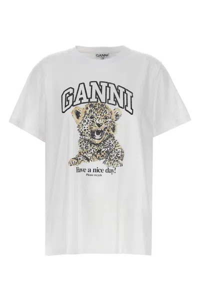 GANNI GANNI 'LEOPARD' T-SHIRT