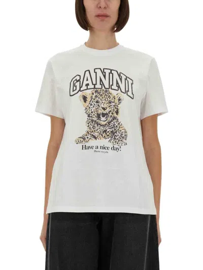 Ganni "leopard" T-shirt
