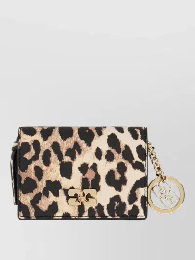 Ganni Leopard-print Card Holder