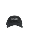Ganni Logo-embroidered Cotton Cap In Black