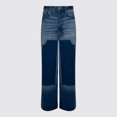 Ganni Light Blue Cotton Jeans