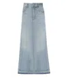 Ganni Light Blue Denim Skirt