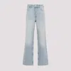 Ganni Izey Overdyead Heavy Denim Jeans In Light Blue