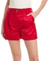 GANNI GANNI LIGHT SHINY CORDUROY SHORT