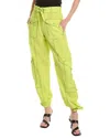 Ganni Light Slub Pocket Pants In Sulphur Spring