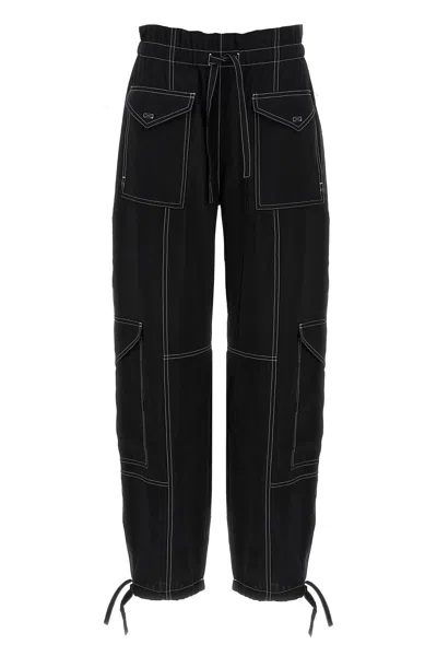 GANNI 'LIGHT SLUB POCKET' PANTS