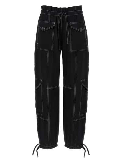 GANNI GANNI 'LIGHT SLUB POCKET' PANTS