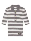Ganni T-shirts And Polos Grey In Gray