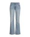 Ganni Lightwash Flared Jeans In Blue