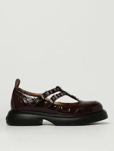 Ganni Loafers  Woman Color Brown
