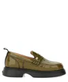 Ganni 25mm Everyday Loafers In Green