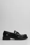Ganni Butterfly Logo Loafers In Black