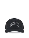 Ganni Women Slate Cotton Baseball Cap