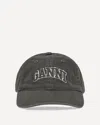 Ganni Logo Baseball Cap In Multi