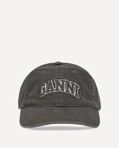 Ganni Logo Baseball Cap In Multi