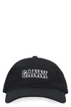 GANNI LOGO BASEBALL CAP