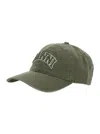 Ganni Washed Cotton Canvas Cap Emb