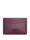 Ganni Logo-detail Cardholder In Brown