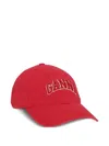 Ganni Baseballkappe Mit Logo-stickerei