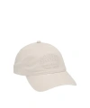 Ganni Cap Hat Patch In Egret In White