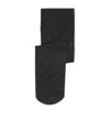 Ganni Butterfly Lace Sheer Knee-high Socks In Black