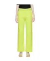 Ganni Logo-embroidered Track Pants In Green