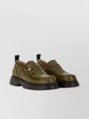 Ganni Logo Loafer Chunky Sole Glossy Finish