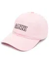Ganni Baseball Cap With Logo Embroidery In Violet
