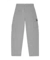 Ganni Logo-patch Track Trousers In Gray
