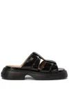 Ganni Women's "mule" Sandals In Black