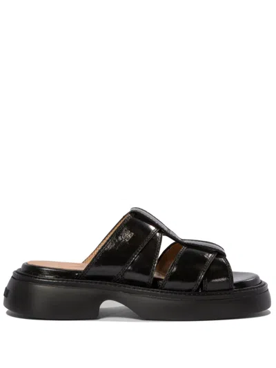 Ganni Black Mule Sandals
