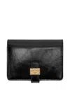 Ganni Logo-plaque Wallet In Black