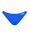 Ganni Logo-print Bikini Bottoms In Blue