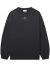 Ganni Loose Fit Cotton T-shirt With Graphic Print In 黑色